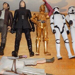 Lot of 6 Star Wars 12 inch Hasbro Action Figures